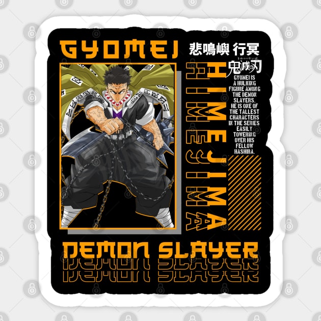 Gyomei - kimetsu Sticker by NekerArt